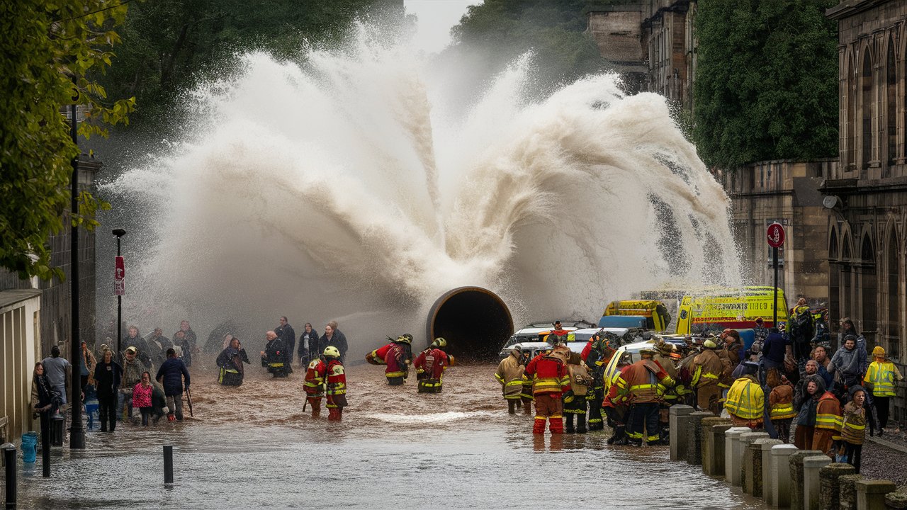 glasgow water main break shettleston road